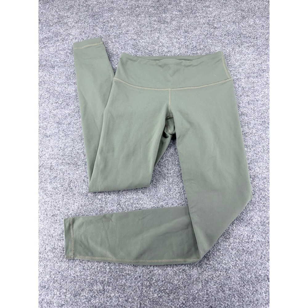 prAna Womens XS Olive Green High Rise Full Length Yoga Activewear Leggings Pants